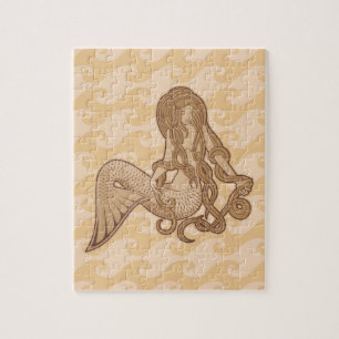 Puzzle Sirena sentada