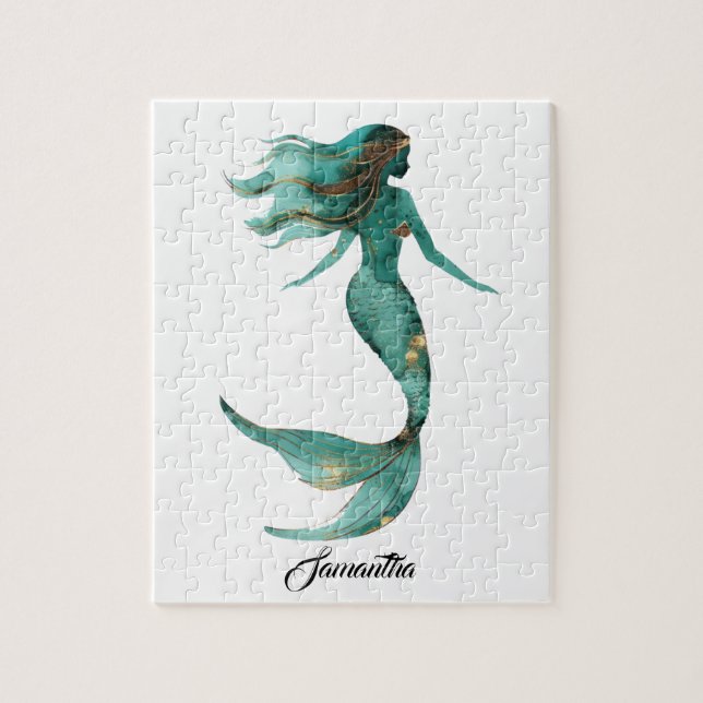 Puzzle Sirena turquesa (Vertical)