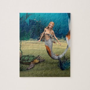 Puzzle Sirena y Tortuga