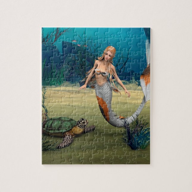 Puzzle Sirena y Tortuga (Vertical)