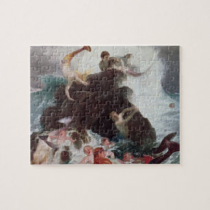 Puzzle Sirenas en el juego, 1886 (aceite en lona)