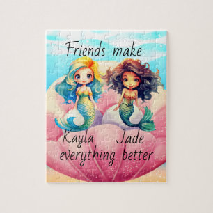 Puzzle Sirenas personalizadas de amigos
