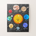 Puzzle Sistema solar Kawaii lindos planetas arte educativ<br><div class="desc">Sistema solar Kawaii lindos planetas arte educativo</div>