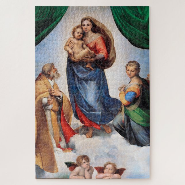 Puzzle Sistine Madonna, Raphael (Vertical)
