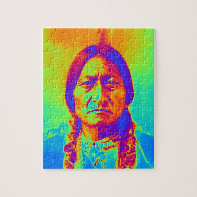 Puzzle Sitting Bull (Vertical)