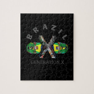 Puzzle Skateboard brasileño de la Generación X de 1972