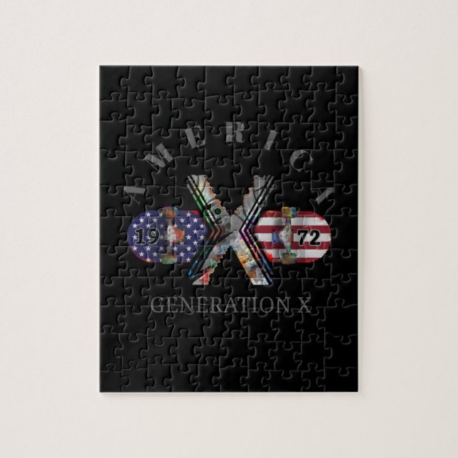 Puzzle Skateboard de la Generación X de 1972 (Vertical)