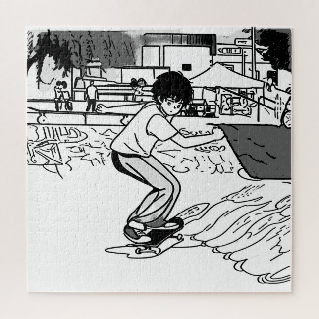 Puzzle Skateboard Moves - Young Skateboarder (Vertical)
