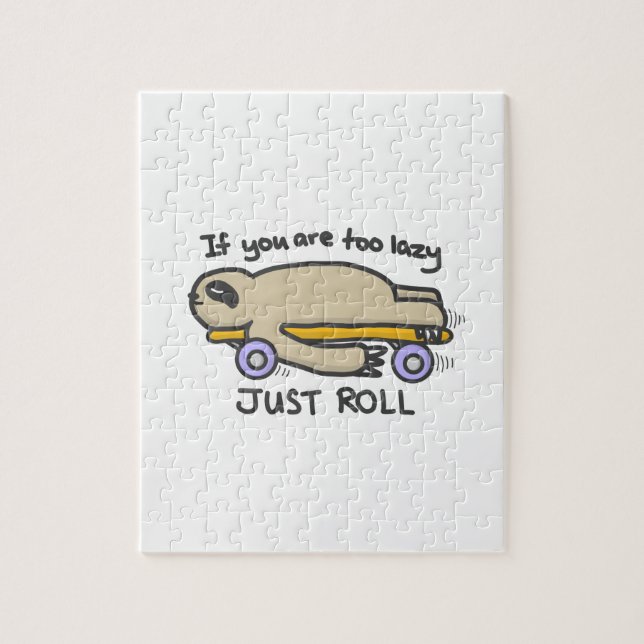 Puzzle Skateboarding de la pereza (Vertical)