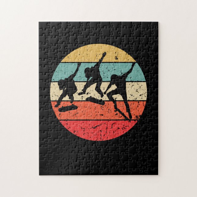 Puzzle Skateboarding - Skateboarder Retro Vintage (Vertical)