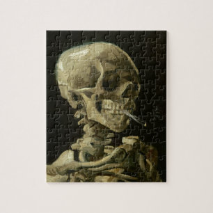 Puzzle Skeleton con un cigarrillo de Van Gogh