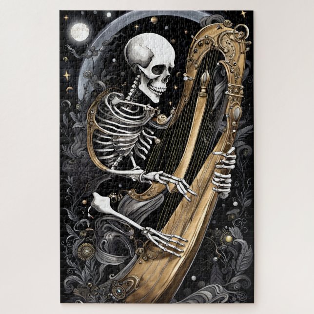 Puzzle Skeleton y Harp I (Vertical)