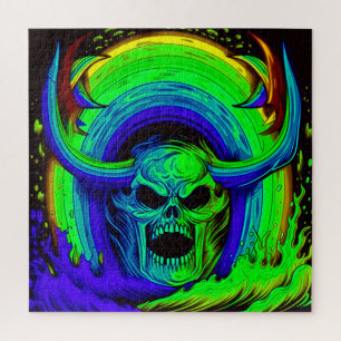 Puzzle Skull Art