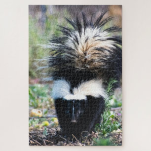 Puzzle Skunk Black and White