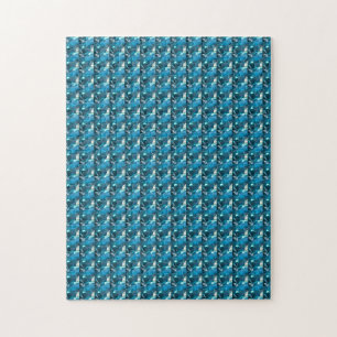 Puzzle Sky Blue Topaz Cushion Gemstone