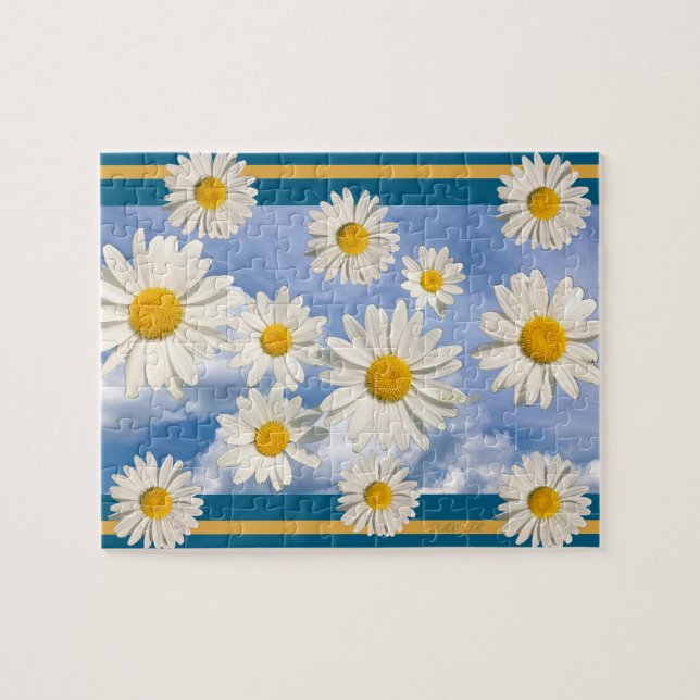 Puzzle Sky full of daisies puzzle. (Horizontal)