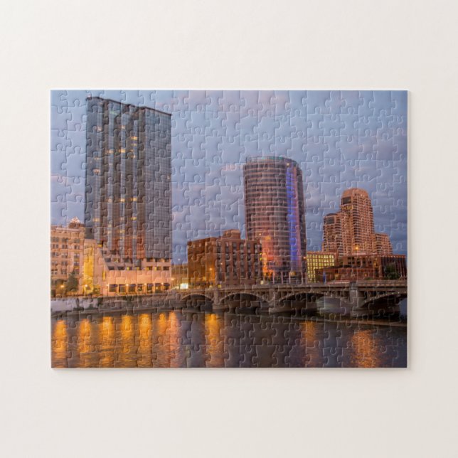 Puzzle Skyline At Dusk, En El Gran Río 2 (Horizontal)