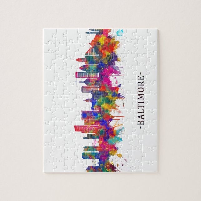 Puzzle Skyline Baltimore Maryland (Vertical)