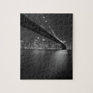 Puzzle Skyline Black White New York