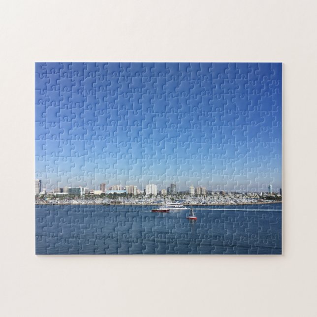 Puzzle Skyline City de Long Beach (Horizontal)