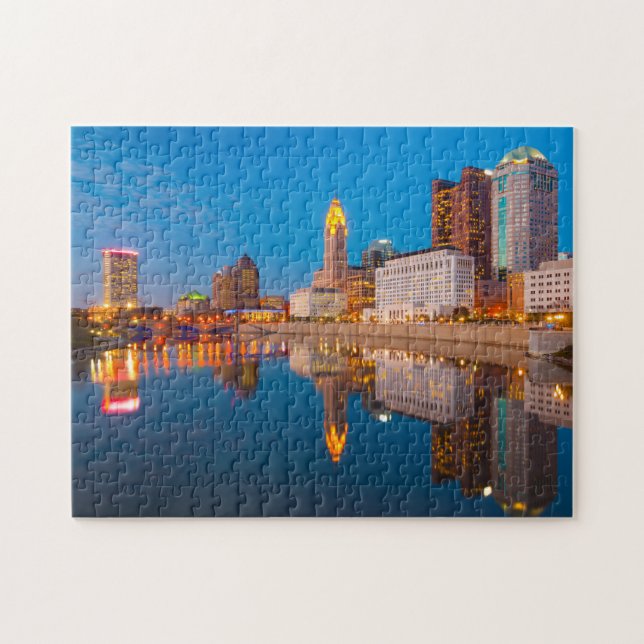 Puzzle Skyline Columbus Skyline Columbus Vacation City Mi (Horizontal)