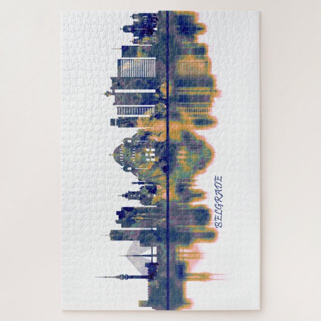 Puzzle Skyline de Belgrado (Vertical)