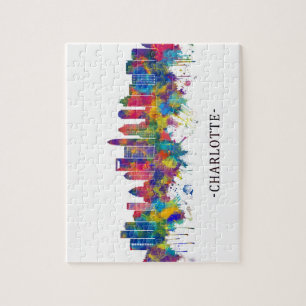 Puzzle Skyline de Charlotte Carolina del Norte