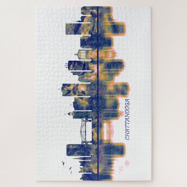 Puzzle Skyline de Chattanooga (Vertical)