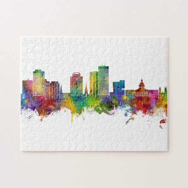 Puzzle Skyline de Columbia South Carolina (Horizontal)