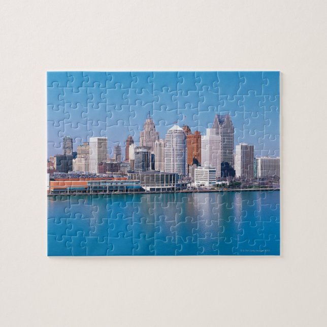 Puzzle Skyline de Detroit (Horizontal)
