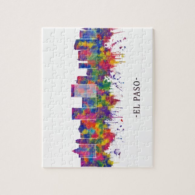 Puzzle Skyline de El Paso (Vertical)