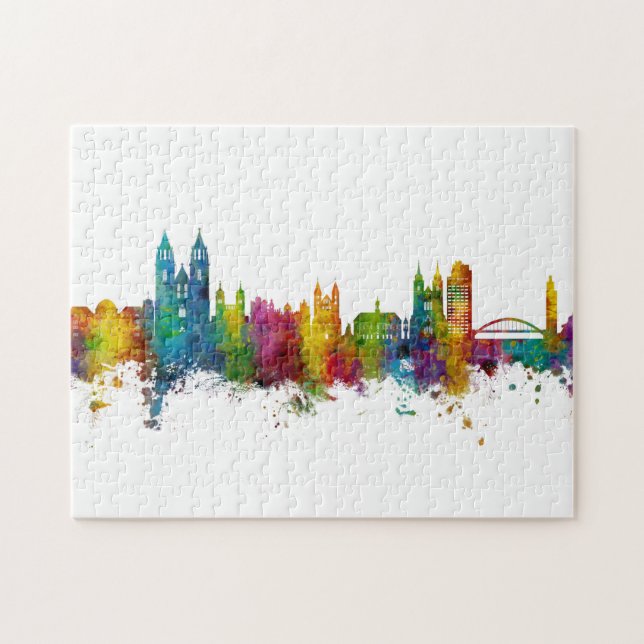 Puzzle Skyline de Magdeburg Germany (Horizontal)
