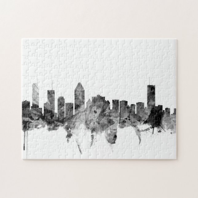 Puzzle Skyline de Montreal Canadá (Horizontal)