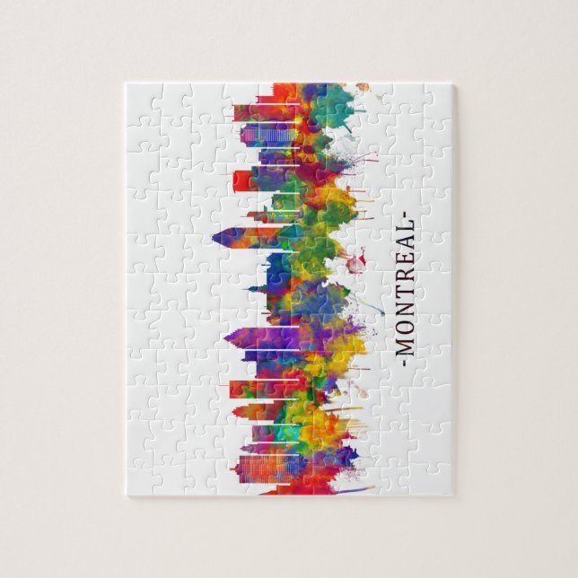 Puzzle Skyline de Montreal Canadá (Vertical)