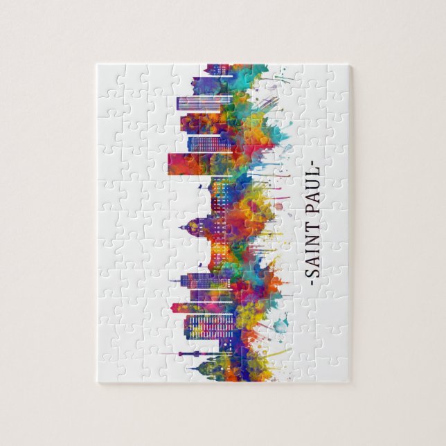 Puzzle Skyline de Saint Paul Minnesota (Vertical)