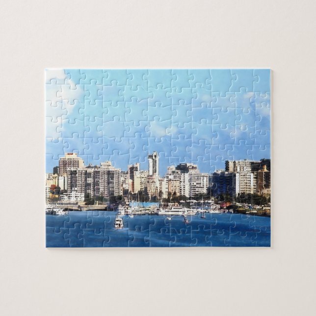 Puzzle Skyline de San Juan (Horizontal)