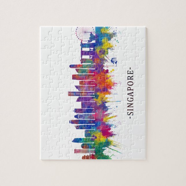 Puzzle Skyline de Singapur (Vertical)