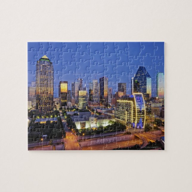Puzzle skyline del centro de dallas (Horizontal)
