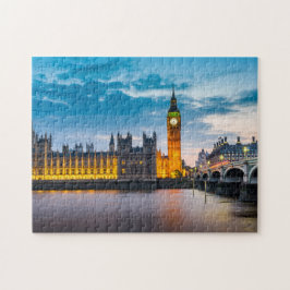 Puzzle Skyline del Parlamento, sede del Big Ben de Londre