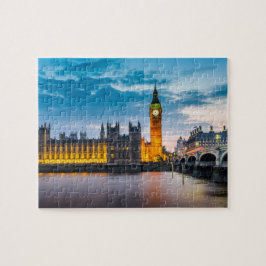 Puzzle Skyline del Parlamento, sede del Big Ben de Londre