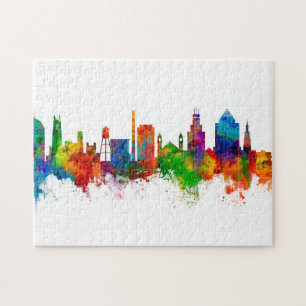 Puzzle Skyline Durham North Carolina