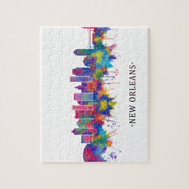 Puzzle Skyline Louisiana de Nueva Orleans (Vertical)
