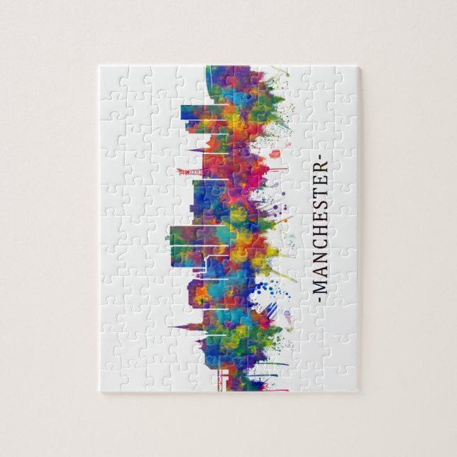 Puzzle Skyline Manchester USA (Vertical)