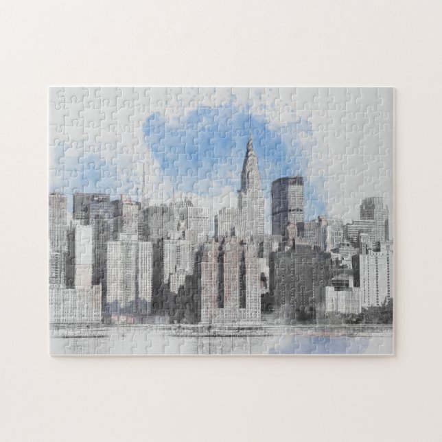 Puzzle Skyline Manhattan de Nueva York (Horizontal)