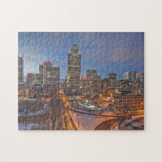Puzzle Skyline Montreal. (Horizontal)