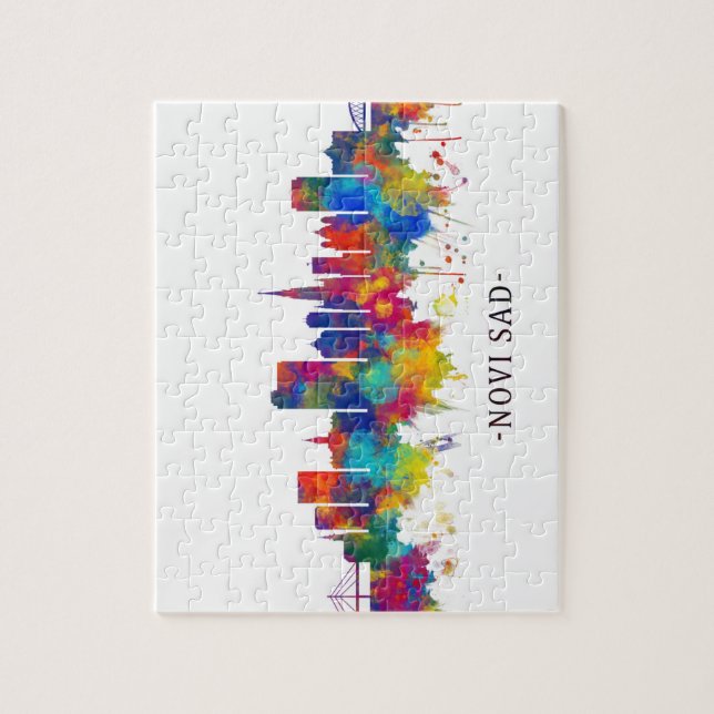 Puzzle Skyline Novi Sad Serbia (Vertical)