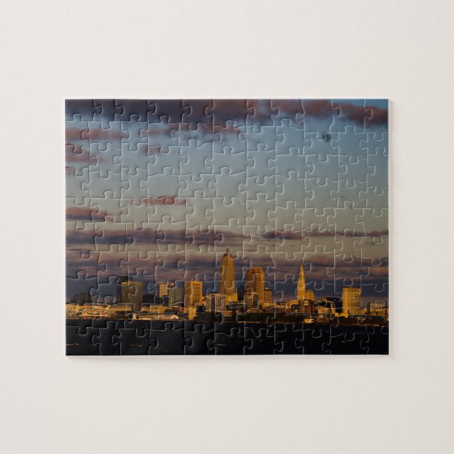 Puzzle Skyline Panoramic Cleveland (Horizontal)