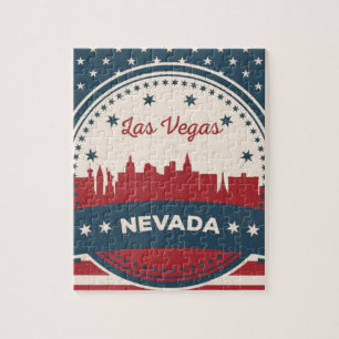 Puzzle Skyline Retro Las Vegas