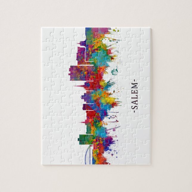 Puzzle Skyline Salem Oregon (Vertical)