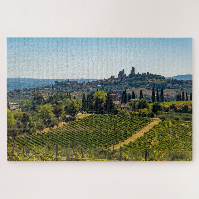 Puzzle Skyline San Gimignano, Toscana, Italia (Horizontal)